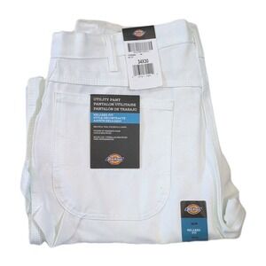 Dickies Sherwin Williams Men's 34x 30 White Painter Utility Pants NEW